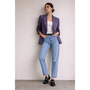 Pendleton Vintage Purple Glen Plaid Wool Blazer | Petite 10